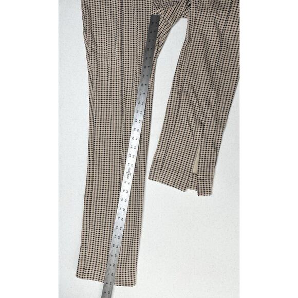 ILTM I Love Tyler Madison Pants Womens Medium Slim Leg Brown Plaid Career Preppy - Picture 11 of 12
